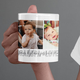 4-Foto Liefde Opa Namen KleinKinderen Koffiemok