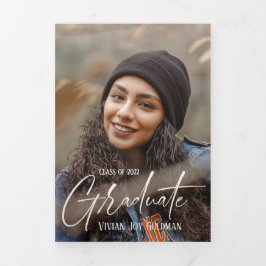 4 Foto minimale drieledige Afstuderen Kaart