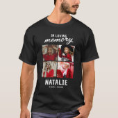 4 Foto Modern Herdenkings T-Shirt – Ter nagedachte (Voorkant)