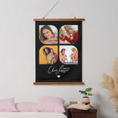 4 Foto Modern Trendy Simple Personated Name Hangend Wandkleed (Slaapkamer)