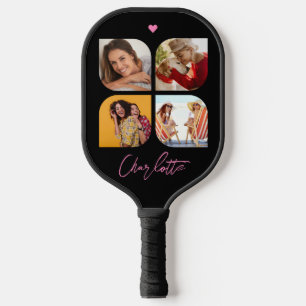 4 Foto Modern Trendy Simple Personated Name Pickleball Paddle