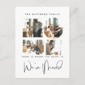 4 Foto: New Home Change of Address Notice Briefkaart (Voorkant)