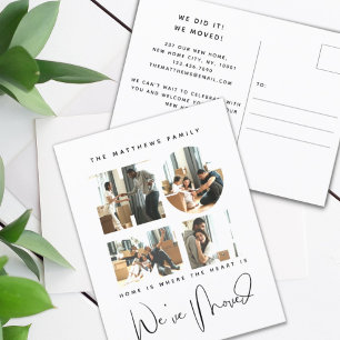 4 Foto: New Home Change of Address Notice Briefkaart