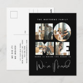 4 Foto: New Home Change of Address Notice Briefkaart (Voorkant / Achterkant)