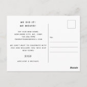 4 Foto: New Home Change of Address Notice Briefkaart (Achterkant)