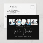 4 Foto: New Home Change of Address Notice Briefkaart (Voorkant / Achterkant)