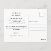 4 Foto: New Home Change of Address Notice Briefkaart (Achterkant)