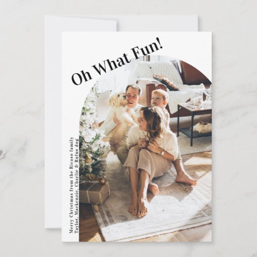 4 foto oh wat een leuke kerst feestdagenkaart (Voorkant)