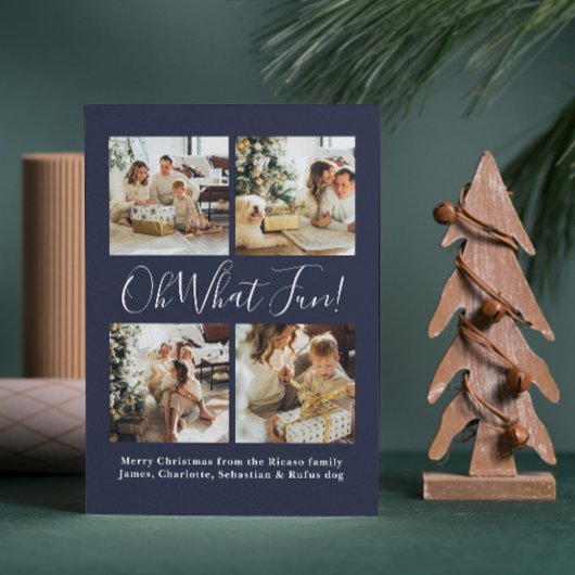 4 Foto oh Wat een leuke Scandinavische kerst Feestdagenkaart