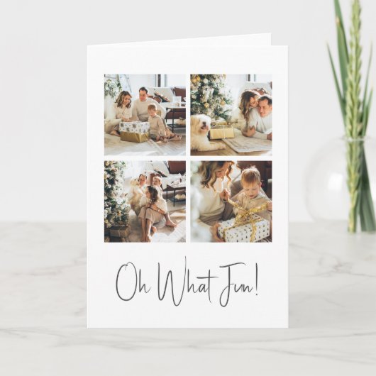 4 foto oh wat leuk kerst sjabloon (Voorkant)