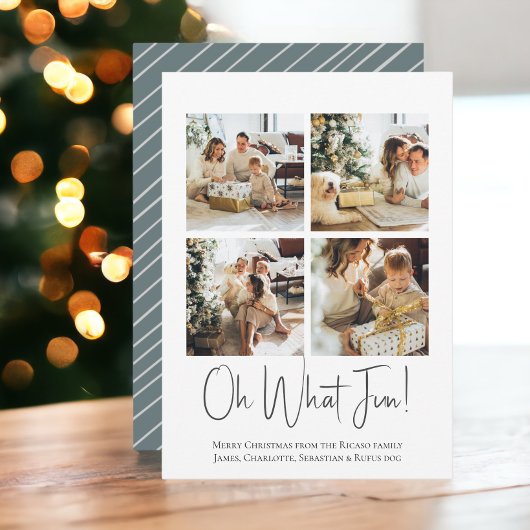 4 foto oh wat leuke kerst sjabloon