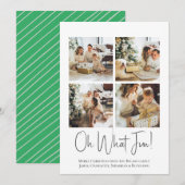 4 foto oh wat leuke kerst sjabloon (Voorkant / Achterkant)