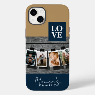 4 Foto Ophangen Minimalistisch Gepersonaliseerd Case-Mate iPhone 14 Plus Hoesje