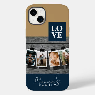 4 Foto Ophangen Minimalistisch Gepersonaliseerd Case-Mate iPhone 14 Plus Hoesje
