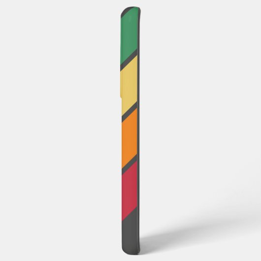 4 Foto Retro stripe patroon regenboog - Script Nam Samsung Galaxy Hoesje (Linkerkant)