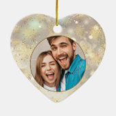 4 Foto Snowflake Keramisch Ornament (Achterkant)