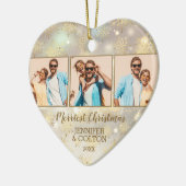 4 Foto Snowflake Keramisch Ornament (Links)