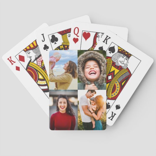 4 foto template speelkaarten (Achterkant)