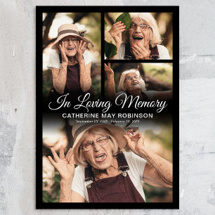 4 foto ter liefdevolle herinnering poster