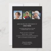 4 Foto Trendy Afstuderen konounce - verticaal Kaart (Achterkant)