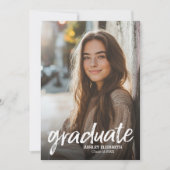 4 Foto Trendy Graduation Party - verticaal Kaart (Voorkant)