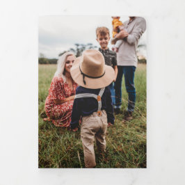 4 Foto Trifold Christmas Kaart Waterverf