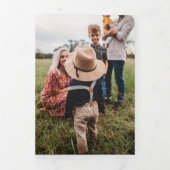 4 Foto Trifold Christmas Kaart Waterverf (Cover)