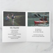 4 Foto Vaderdag Kaart van Admiring Son (Binnen)