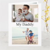 4 Foto Vaderdag Kaart van Admiring Son (Gele Bloem)