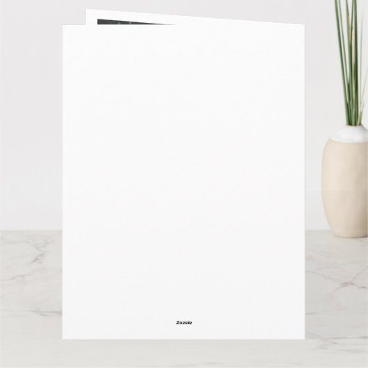 4 Foto Vaderdag Kaart van Admiring Son (Achterkant)