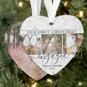 4 Foto van 1 kerst met Faux Marble Heart Ornament