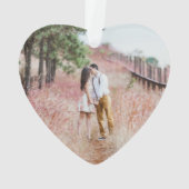 4 Foto van 1 kerst met Faux Marble Heart Ornament (achterkant)