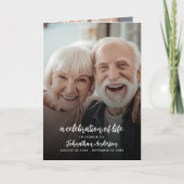 4-foto viering van het leven / begrafenis / gedenk programma (Voorkant)