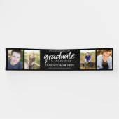 4 Foto Virtual Afstuderen Class of add year Black Spandoek (Horizontaal)