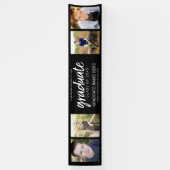 4 Foto Virtual Afstuderen Class of add year Black Spandoek (Verticaal)