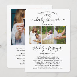 4 Foto Virtual Long Distance Baby shower door Mail Kaart