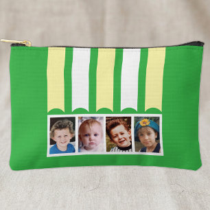4 foto voeg naam toe wit groen geel etui