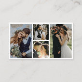 4 Foto Wedding Collage Fotograaf QR Code Visitekaartje (Achterkant)