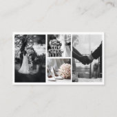 4 Foto Wedding Collage Fotograaf QR Code Visitekaartje (Achterkant)