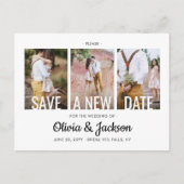 4 Fotobruiloft Verander de datum waarop plannen zi Aankondigingskaart (Voorkant)