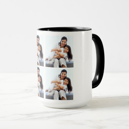 4 Fotocollage Aangepast Mok (Voorkant rechts)