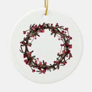 4 Fotocollage   Aangepaste feestdagen — Groetfamil Keramisch Ornament