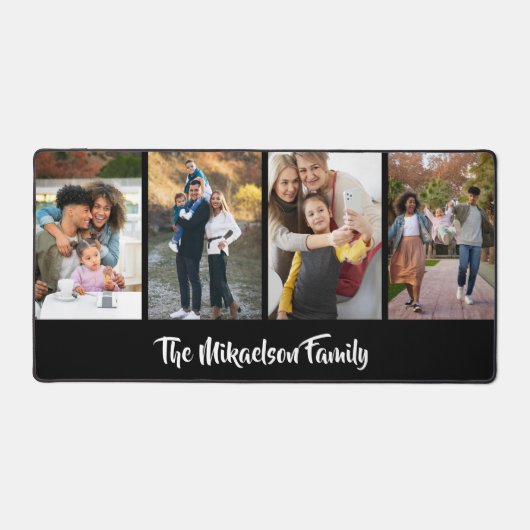 4 Fotocollage Aangepaste Gift Bureaumat (Voorkant)