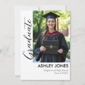 4 Fotocollage afstuderen uitnodiging (Voorkant)