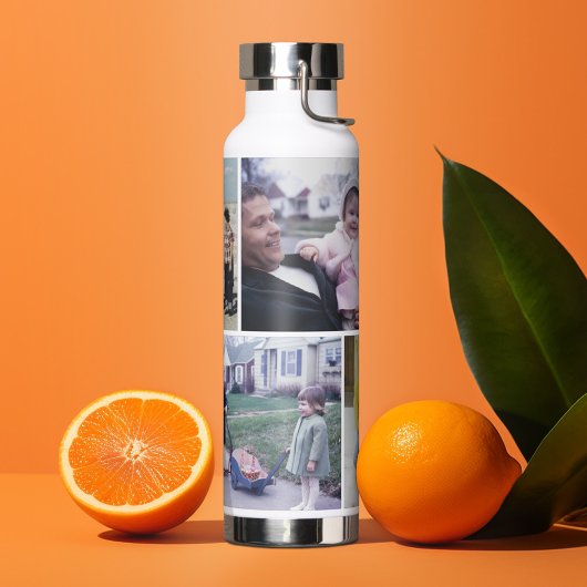 4 Fotocollage - Alleen moderne, minimalistische fo Waterfles