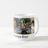4 Fotocollage beste opa ooit Koffiemok (Voorkant rechts)