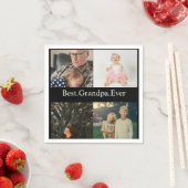 4 Fotocollage beste opa ooit Servet (Insitu)