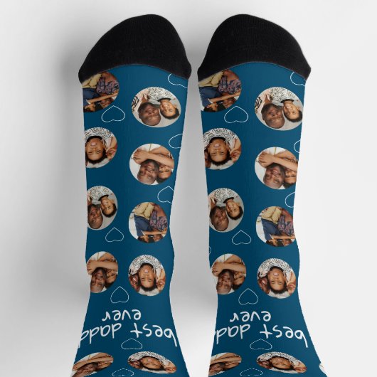 4 Fotocollage Beste papa ooit Sokken (Top)