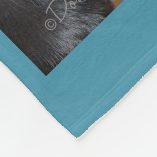 4 Fotocollage | Blue Fleece Dog Blanket (Hoek)