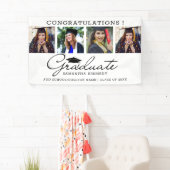 4 Fotocollage Congrats Afstuderen 2025 Afstuderen Spandoek (Insitu)